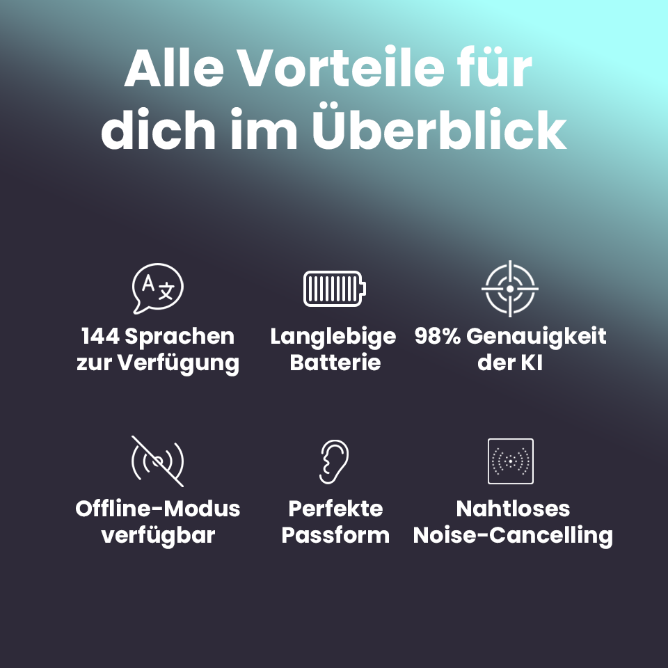 KI-Kopfhörer mit Echtzeit-Übersetzer